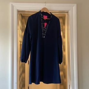 Navy blue Lily Pulitzer dress size U.S womens 10, new with tags.